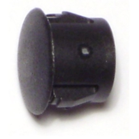 MIDWEST FASTENER 7/16" Black Nylon Plastic Flush Head Hole Plugs 1 12PK 69465
